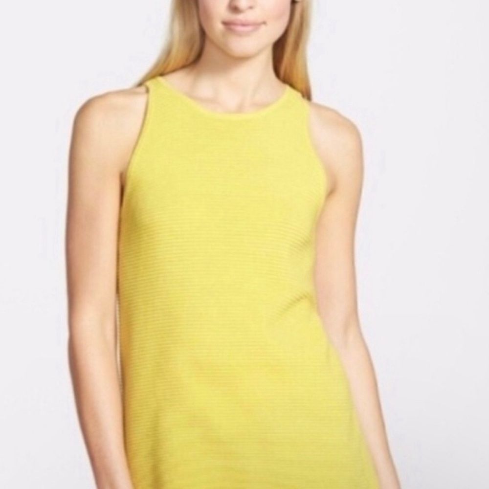 Sam Edelman Top Tank Cotton Knit 100% Cotton